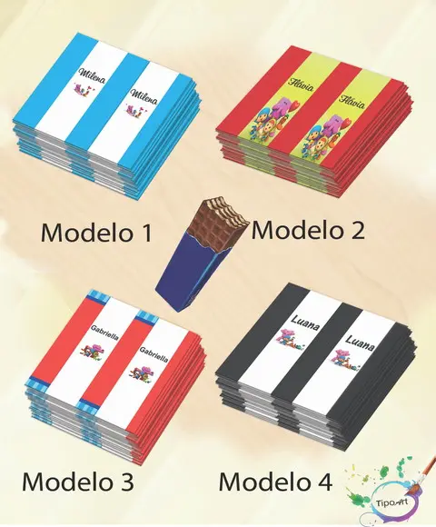 Rotulo de Chocolate-pocoyo