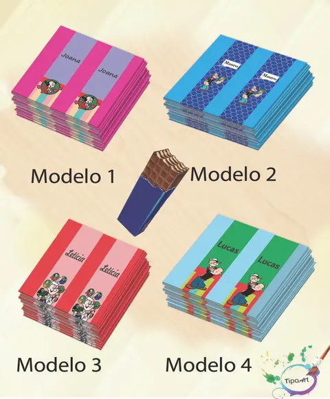 Rotulo de Chocolate-popai