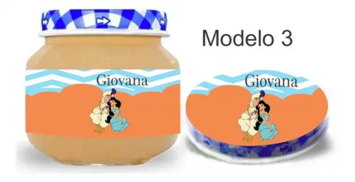 Rótulo Papinha + Adesivo Tampa -aladim