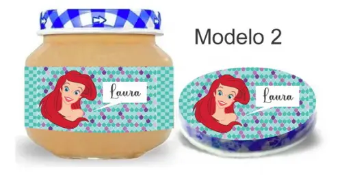 Rótulo Papinha + Adesivo Tampa -ariel