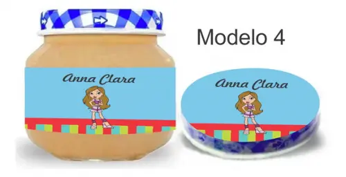 Rótulo Papinha + Adesivo Tampa -bratz