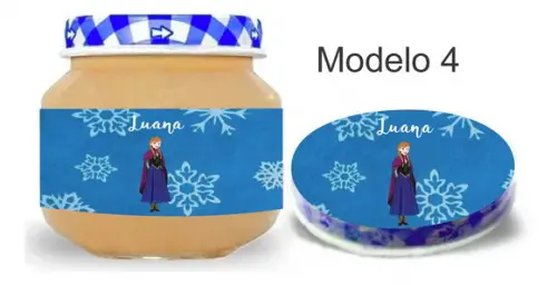 Rótulo Papinha + Adesivo Tampa -frozen
