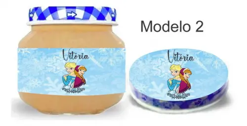 Rótulo Papinha + Adesivo Tampa -frozen