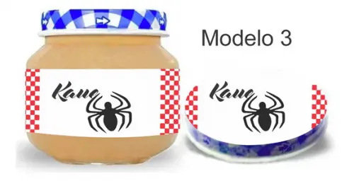 Rótulo Papinha + Adesivo Tampa -homem Aranha