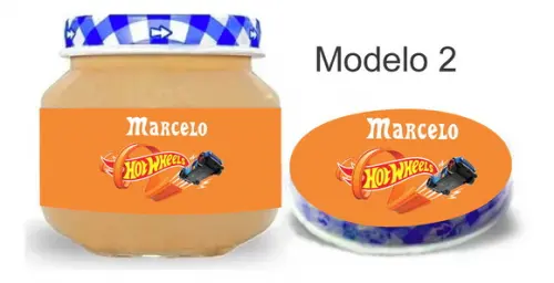 Rótulo Papinha + Adesivo Tampa -hot Whells