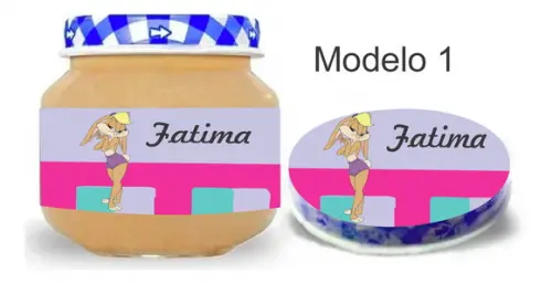 Rótulo Papinha + Adesivo Tampa -lola