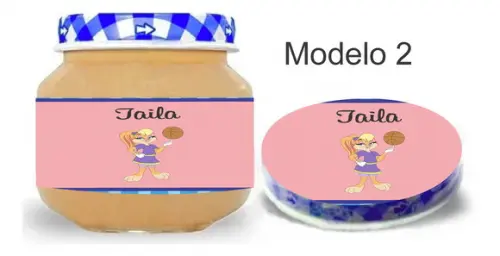 Rótulo Papinha + Adesivo Tampa -lola