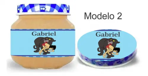 Rótulo Papinha + Adesivo Tampa -mogli