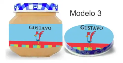 Rótulo Papinha + Adesivo Tampa -papaleguas