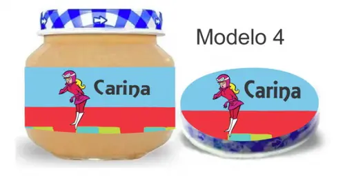 Rótulo Papinha + Adesivo Tampa -penelope Charmosa