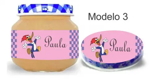 Rótulo Papinha + Adesivo Tampa -pica Pau