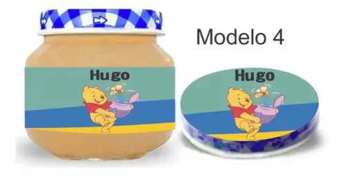 Rótulo Papinha + Adesivo Tampa -pooh