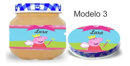 Rótulo Papinha + Adesivo Tampa -porco