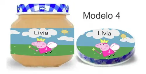 Rótulo Papinha + Adesivo Tampa -porco