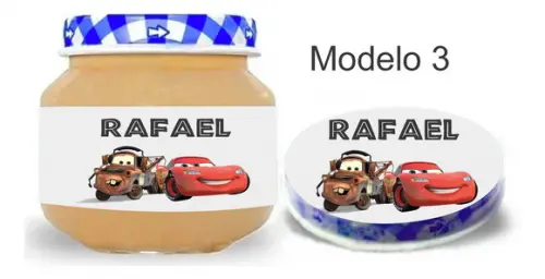 Rótulo Papinha + Adesivo Tampa -relâmpago