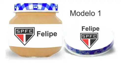 Rótulo Papinha + Adesivo Tampa -sp