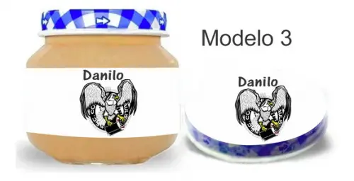 Rótulo Papinha + Adesivo Tampa -timão