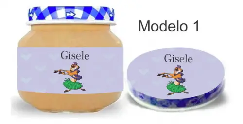 Rótulo Papinha + Adesivo Tampa -timão