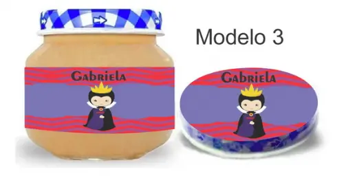 Rótulo Papinha + Adesivo Tampa -vilões