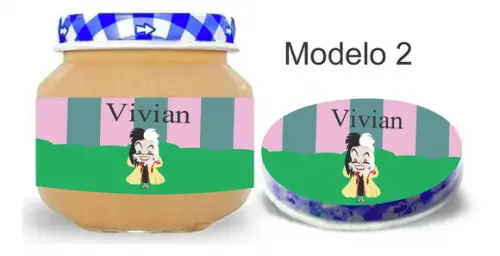 Rótulo Papinha + Adesivo Tampa -vilões