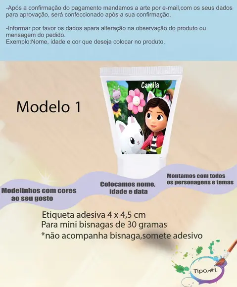 Rotulo para Bisnaga