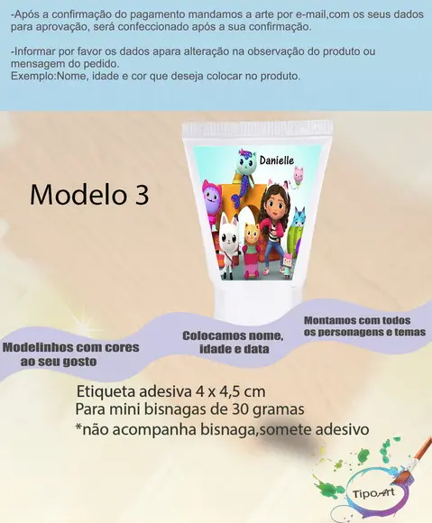 Rotulo para Bisnaga