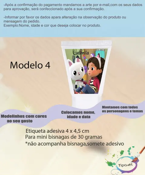 Rotulo para Bisnaga