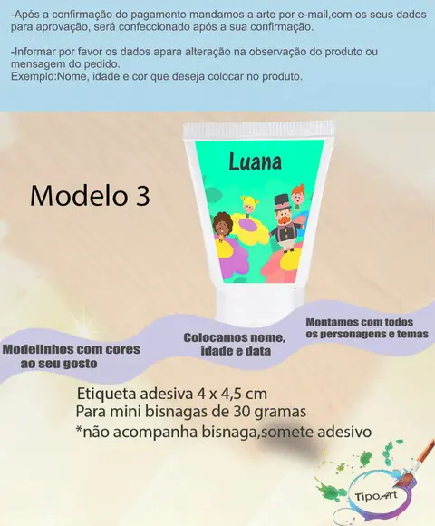 Rotulo para Bisnaga