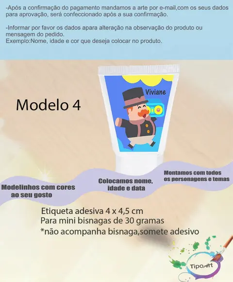 Rotulo para Bisnaga