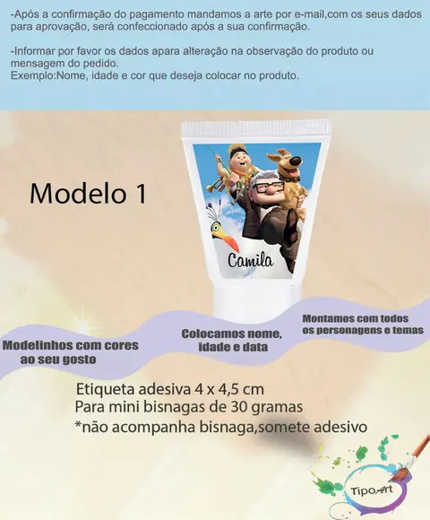 Rotulo para Bisnaga