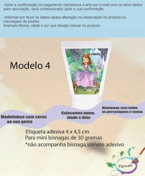 Rotulo para Bisnaga