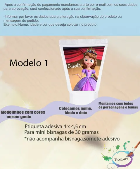 Rotulo para Bisnaga