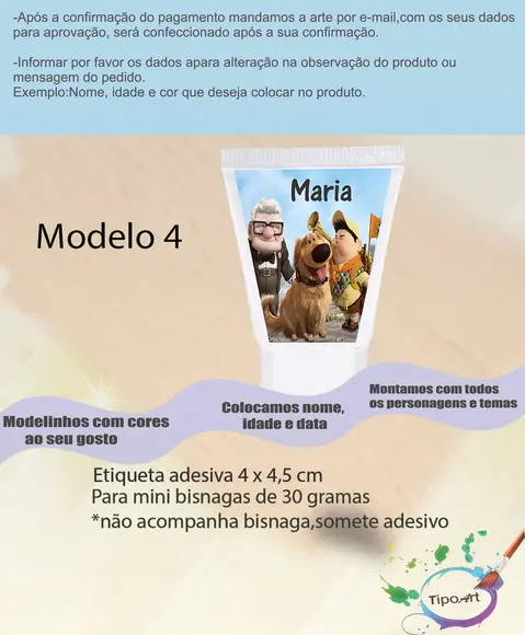 Rotulo para Bisnaga