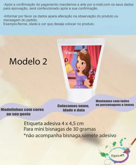 Rotulo para Bisnaga