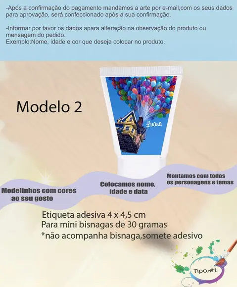Rotulo para Bisnaga