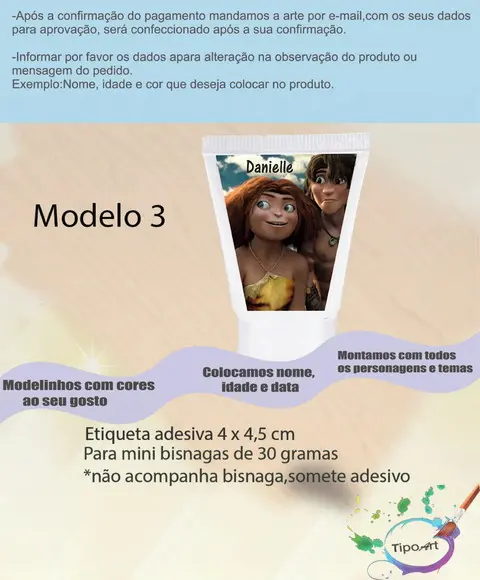 Rotulo para Bisnaga