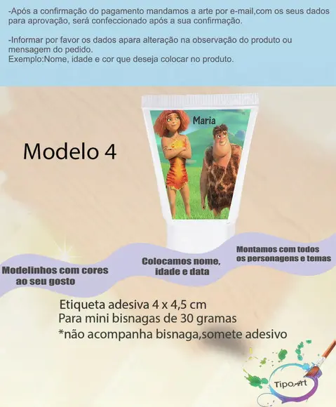 Rotulo para Bisnaga
