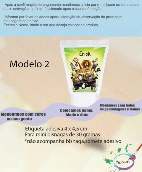 Rotulo para Bisnaga