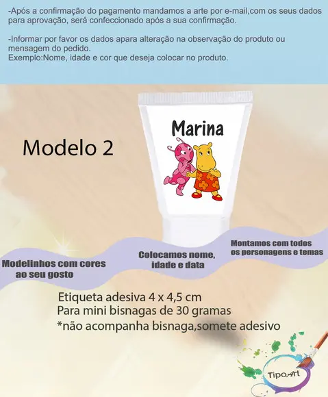 Rotulo para Bisnaga