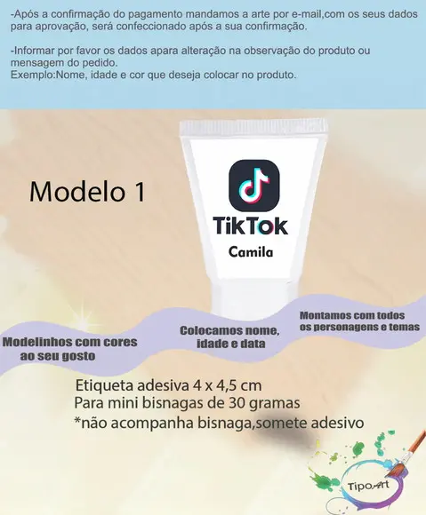 Rotulo para Bisnaga