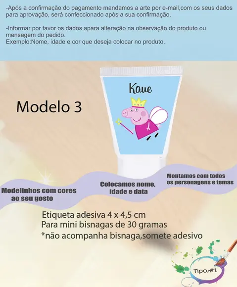 Rotulo para Bisnaga