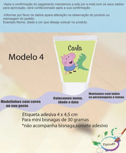 Rotulo para Bisnaga