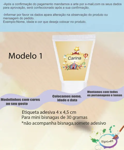 Rotulo para Bisnaga -circo
