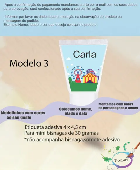 Rotulo para Bisnaga -circo