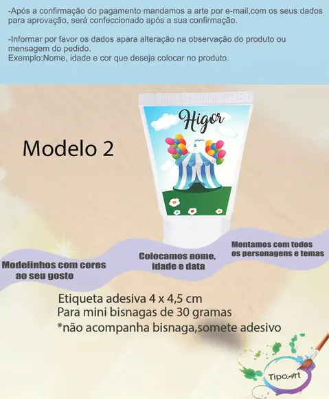 Rotulo para Bisnaga -circo