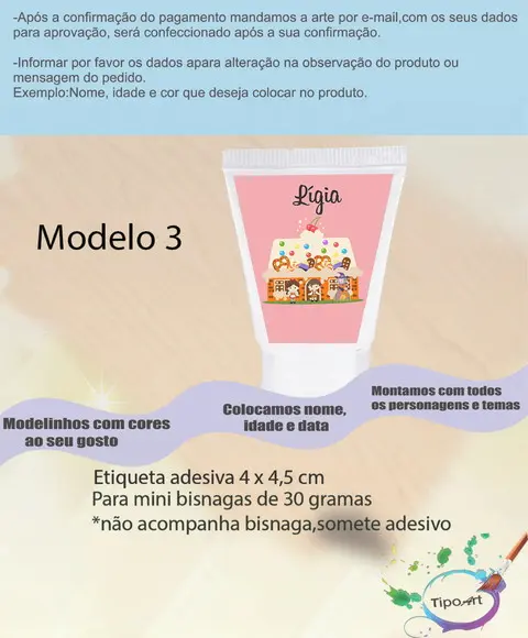 Rotulo para Bisnaga -joão e Maria
