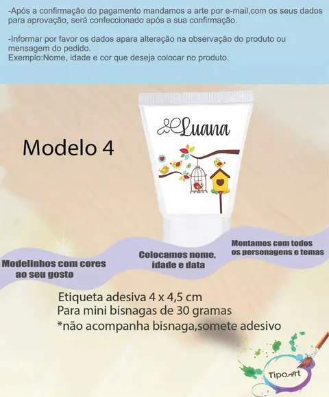 Rotulo para Bisnaga -jardim Encantado