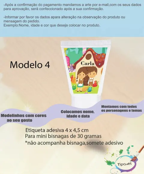 Rotulo para Bisnaga -joão e Maria