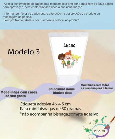 Rotulo para Bisnaga -mundo Bita