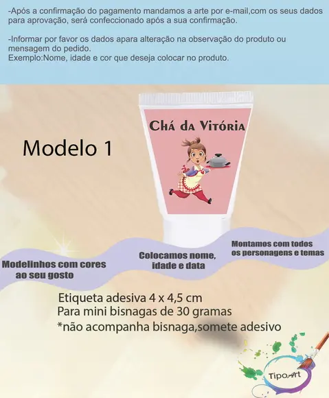 Rotulo para Bisnaga- Chá de Cozinha/pane